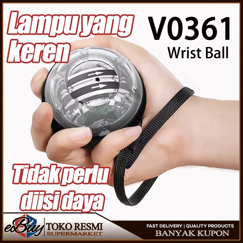 EBUY Alat Latihan Otot Lengan/Wrist Ball Gyro Spinner/Power Wrist Ball/Wrist Exercise/Alat Latihan Tangan