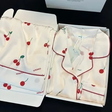 Piyama Satin Set Piyama Wanita Lengan Panjang Celana Panjang Pajamas Wanita Baju Tidur Wanita