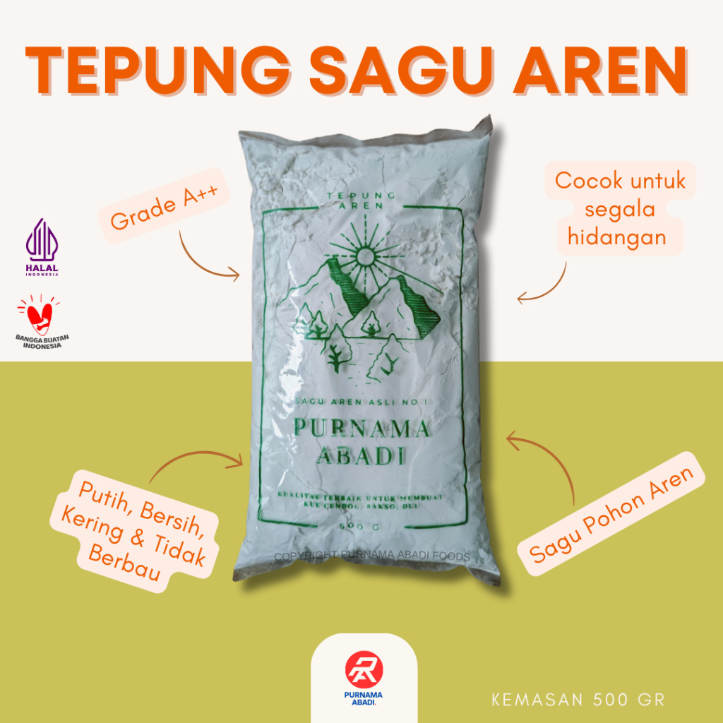 Jual Tepung Sagu Aren Super 500 Gram | Shopee Indonesia