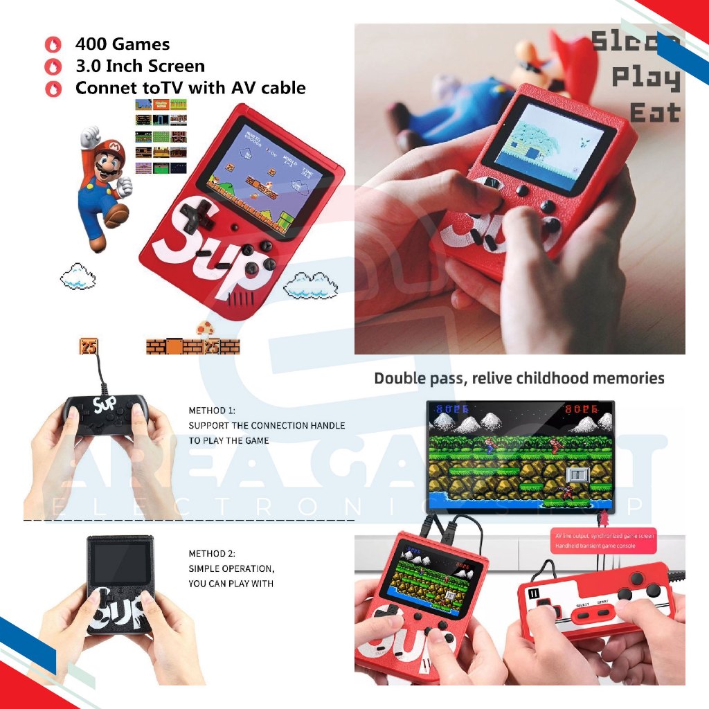 Jual Gameboy Supreme isi 400 game Nintendo Retro Console Gamebot Gimbot ...