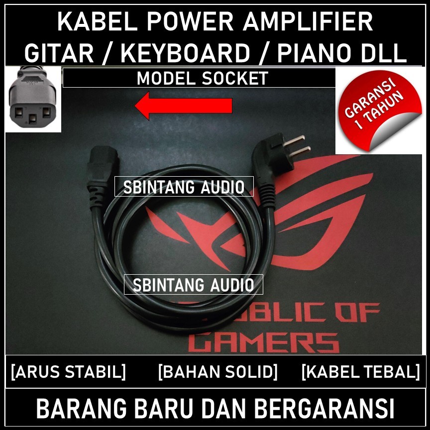 Jual Kabel power Amplifier gitar Marshall Roland Fender Laney Series ...
