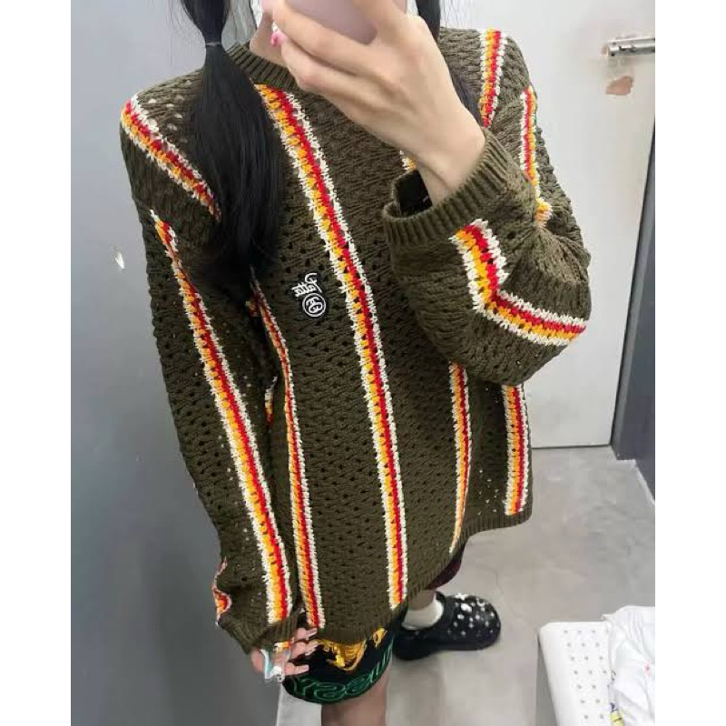 Jual Stussy x Patta Knit Sweater Long Sleeve Rajut Streetstyle
