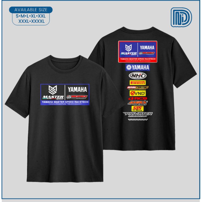Jual Tshirt Kaos Yamaha Master Speed Racetech Racing Team Sponsor 24s ...