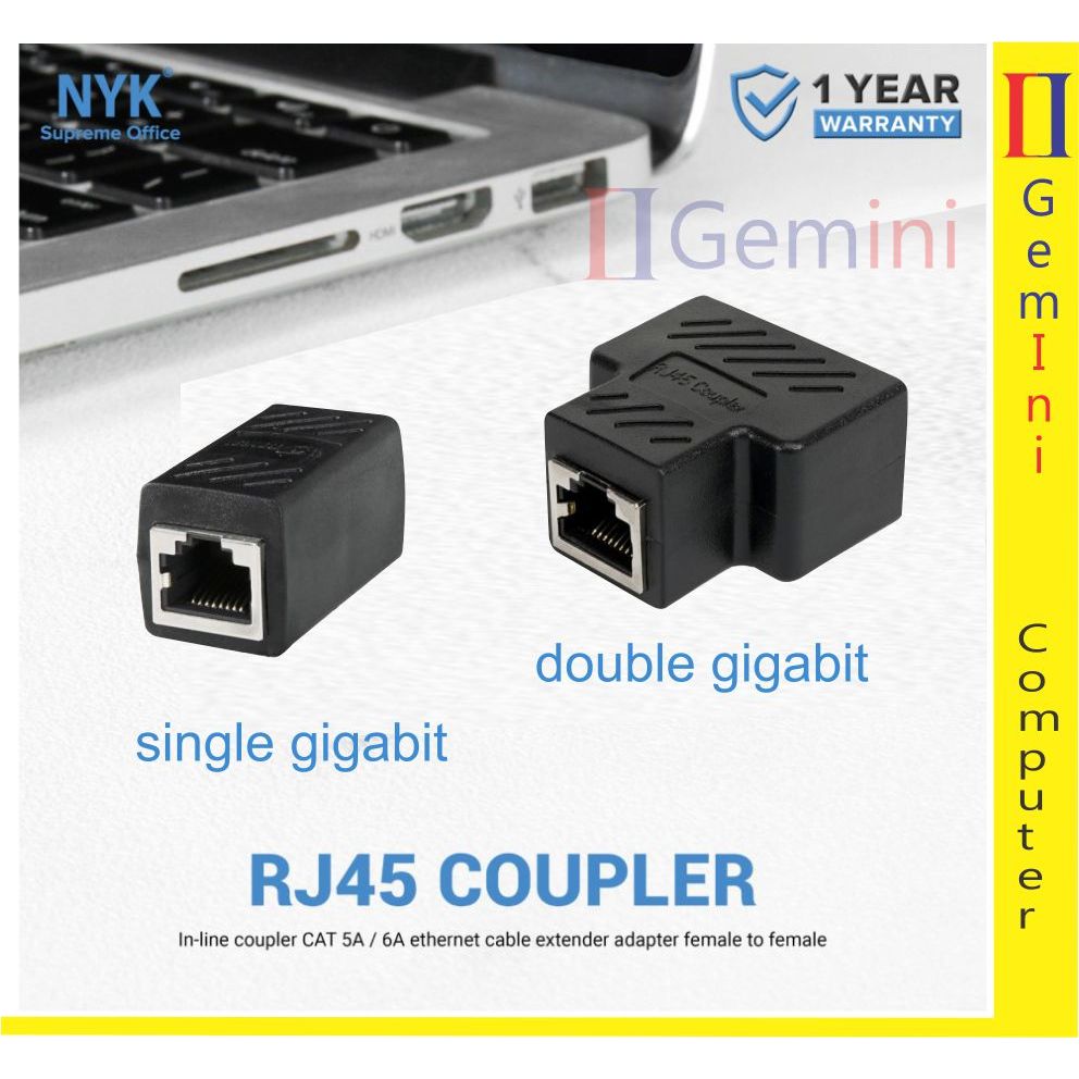 Jual Barel RJ45 NYK METAL COUPLER FEMALE RJ45 SINGLE / DOUBLE | Shopee ...