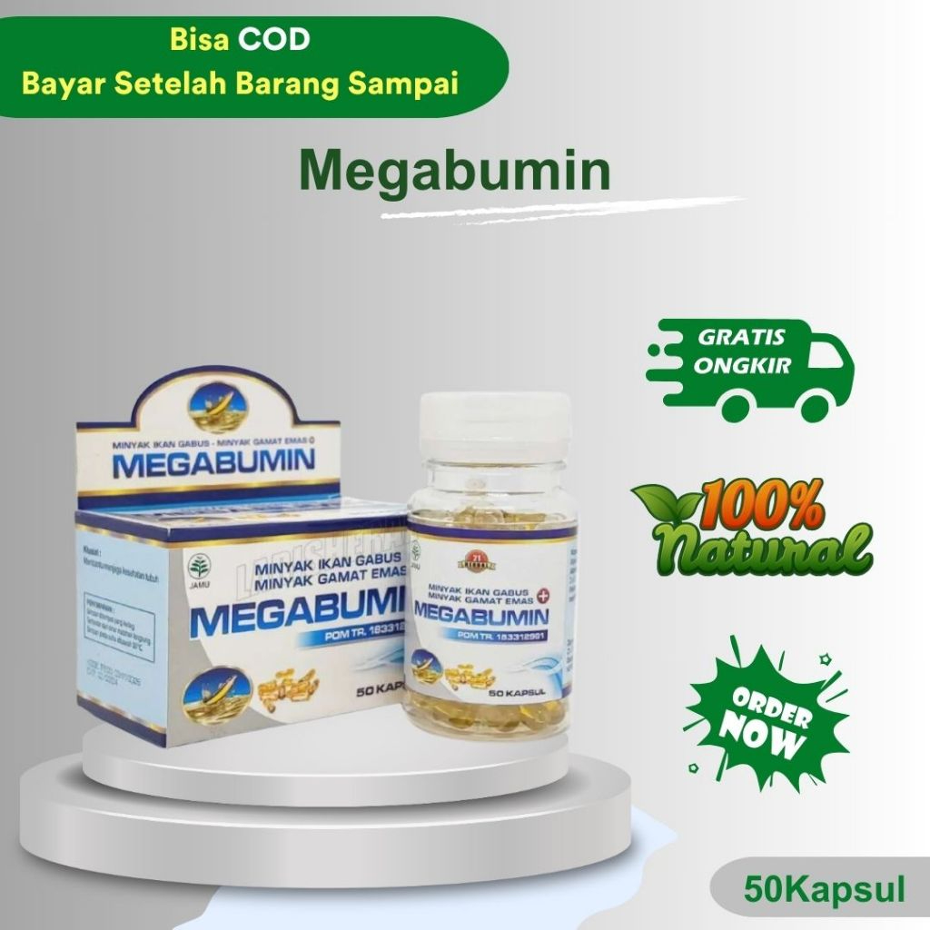 Jual MEGABUMIN Minyak Ikan Gabus & Gamat Emas - Mempercepat penyembuhan ...