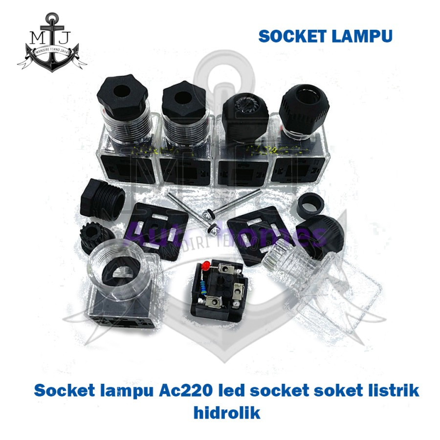 Jual Socket lampu Ac220 / led socket soket listrik hidrolik | Shopee ...