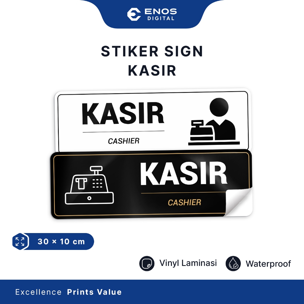 Jual Stiker Kasir Stiker Penanda Kasir Stiker Penunjuk Bagian Kasir ...