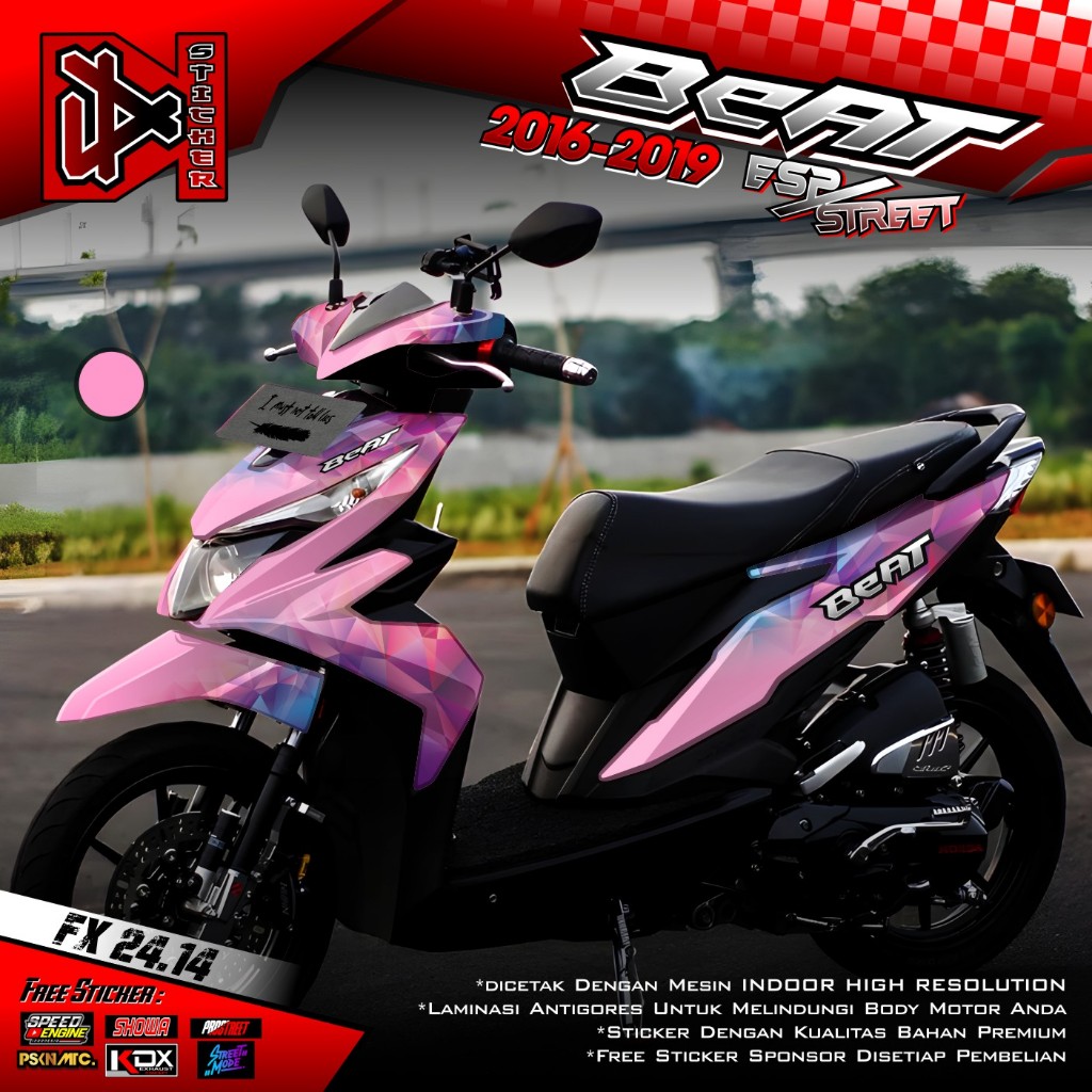 Jual (COD) TERBARU Decal Stiker Honda Beat Street Esp 2016 2017 2018 ...