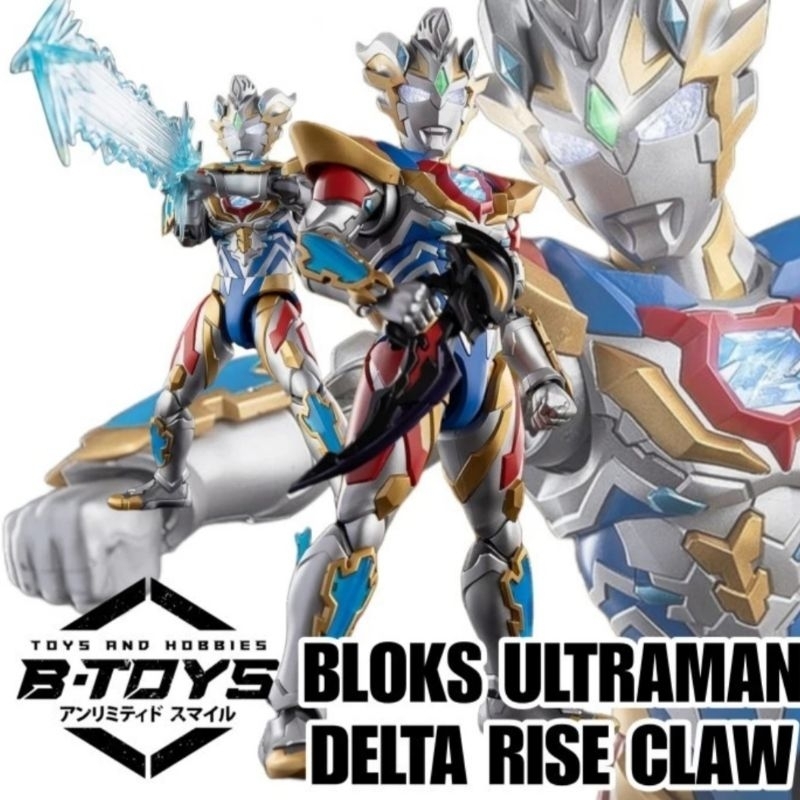Jual Blokees Ultraman Delta Rise Claw Action Figure Blokess | Shopee ...