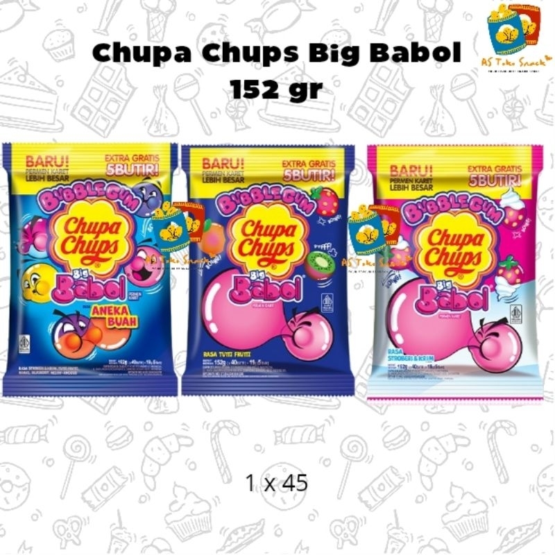 Jual Chupa Chups Big Babol 152 gr (Babol Sak) | Shopee Indonesia