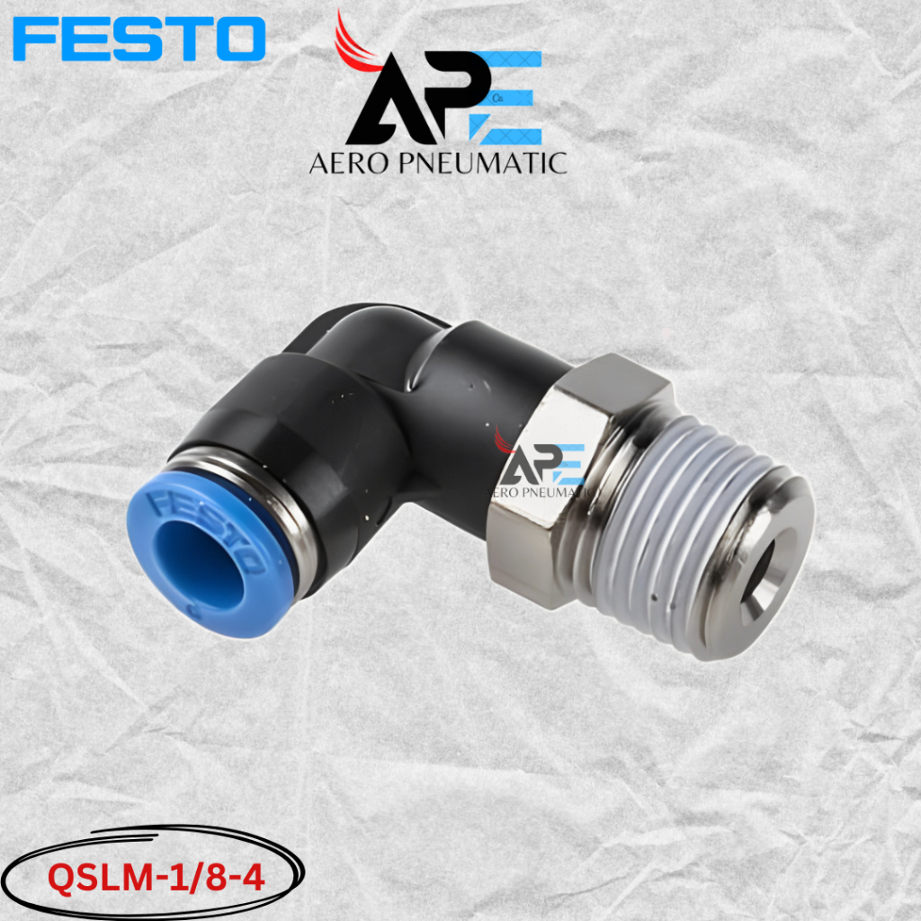 Jual QSL-1/8-4 FITTING ELBOW PNEUMATIC FESTO PUSH IN QSL-1/8-4 / QSLM-1 ...