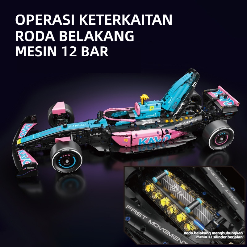 Jual 2312PCS Mainan Blok Bangunan Balap F1 Formula 1 Model Mobil Balap ...