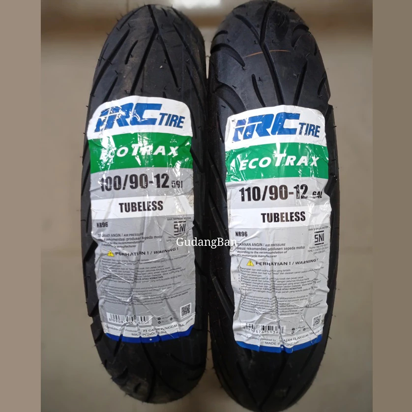 Jual ( RING 12 ) ECOTRAX IRC NR96 ( CEK VARIAN 100 110 90 70 12 ) Ban ...