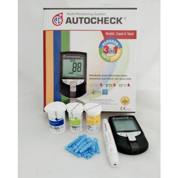 Jual Autocheck GCU 3 in 1 Alat Multi-monitoring Cek Gula Kolesterol ...