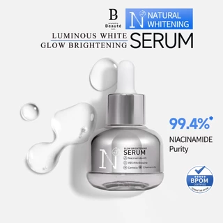 PREMIERE BEAUTE Whitening Serum 30ml  Niacinamide Centella Luminous White Glow Brightening Serum Kulit Kusam Noda Hitam Bekas Jerawat Eksfoliasi Brightening Serum serum wajah glowing dan putih untuk Kulit Kenyal HalusBebas Jerawat dan Tampak Mud