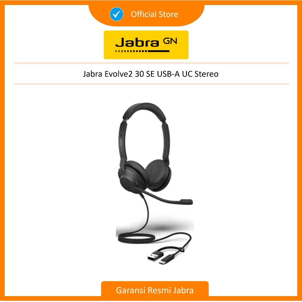 Jabra Evolve2 30 SE USB-A UC/MS Stereo