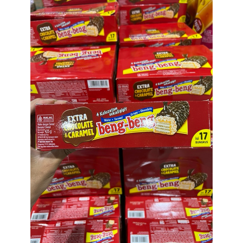 Jual Beng Beng Box Extra Chocolate & Caramel 425 gr (Isi 17 Bungkus ...