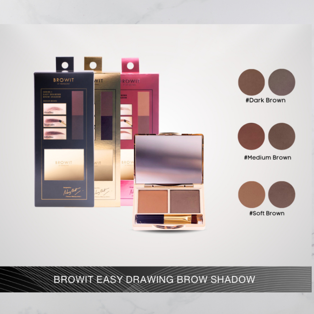 Jual Browit Dark Brown Brow Powder Professional Easy Drawing Brow ...