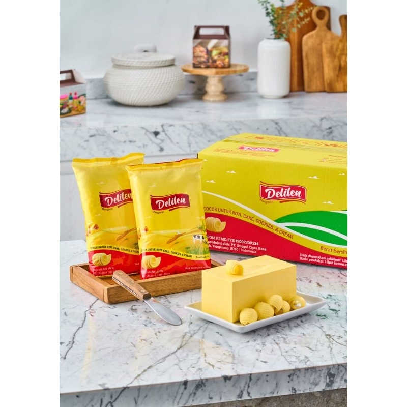 Jual 1kg / 2kg /3 kg /6 kg butter replacer margarin DELILEN wangi ...