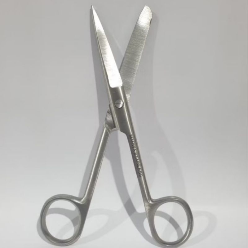 Jual Gunting Tajam Tumpul Lurus 14cm Medis Operating Scissors Sharp ...