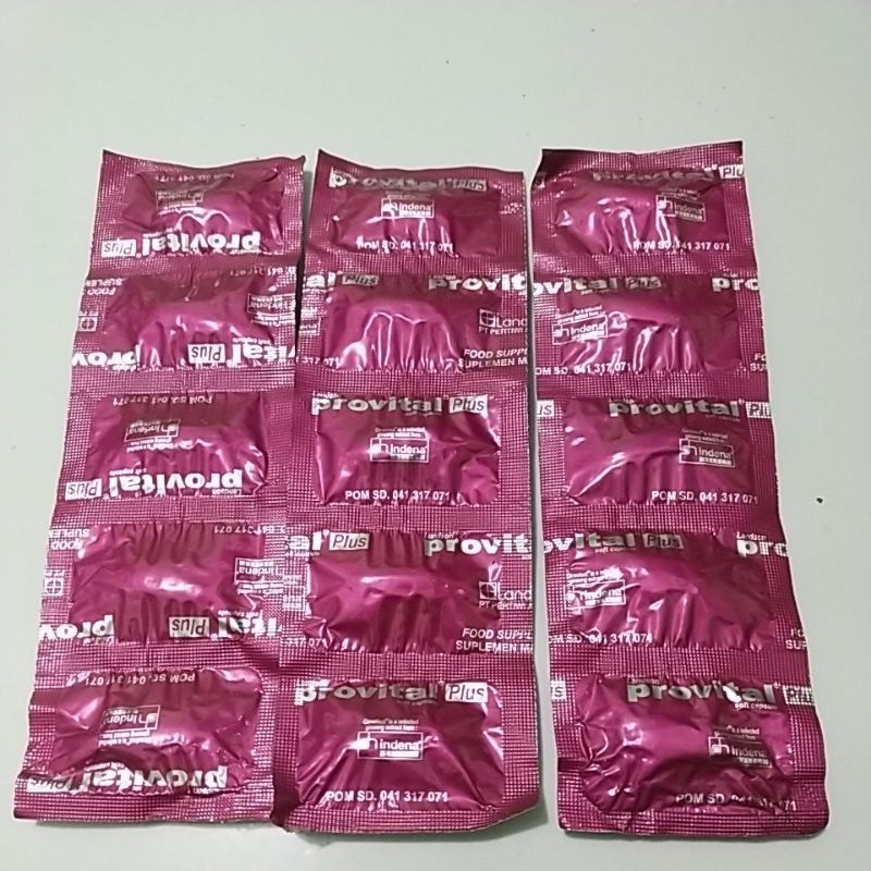 Jual provital plus / strip | Shopee Indonesia