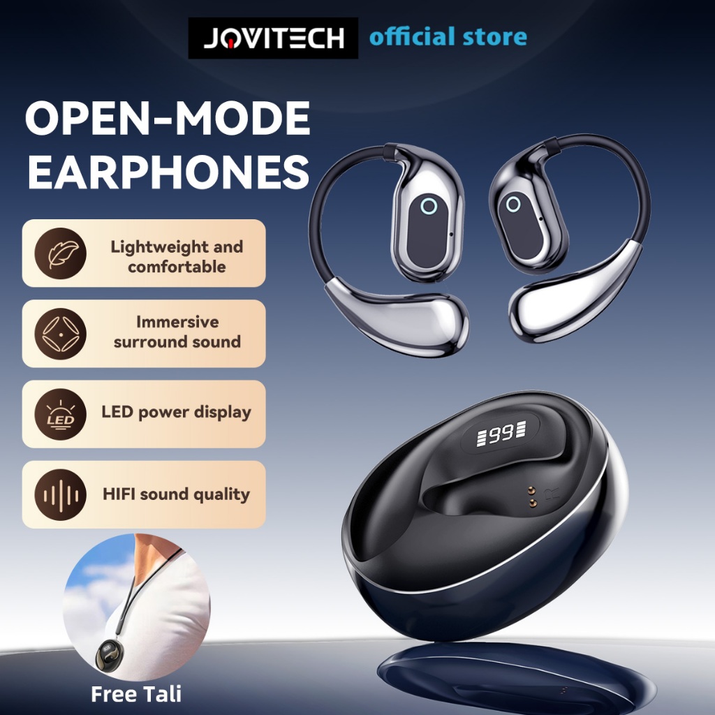 Gambar produk Jovitech EP99E OWS Wireless Headset Bluetooth 5.4 Earphone True Sports Noise Reduction Headset Bass Super Earbuds HiFi Stereo With Mic 1