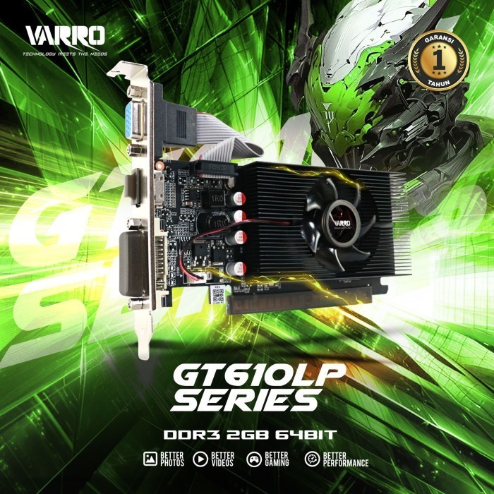 Jual VGA GT610 2GB DDR3 Graphics Card with 1 Year Warranty - Vga gt610 ...
