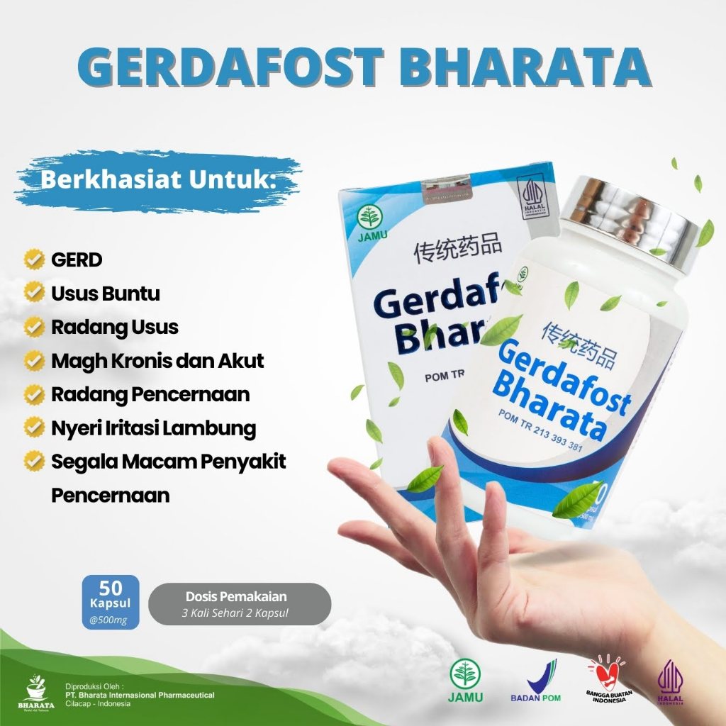 Obat Usus Buntu Gerd Obat Radang Usus Ampuh GERDAFOST BHARATA Original Obat Asam Lambung Turun Berok