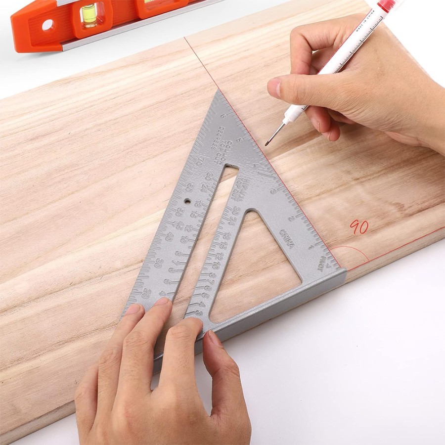 Jual paket 2 pcs Speed Square 7inch Rafter Square Penggaris Sudut Siku ...