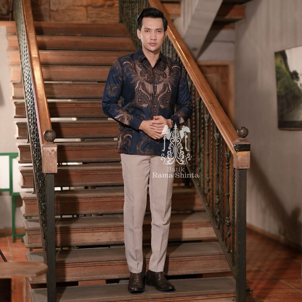Jual Batik Rama Shinta Motif Prabuswara Kemeja Batik Lengan Panjang ...