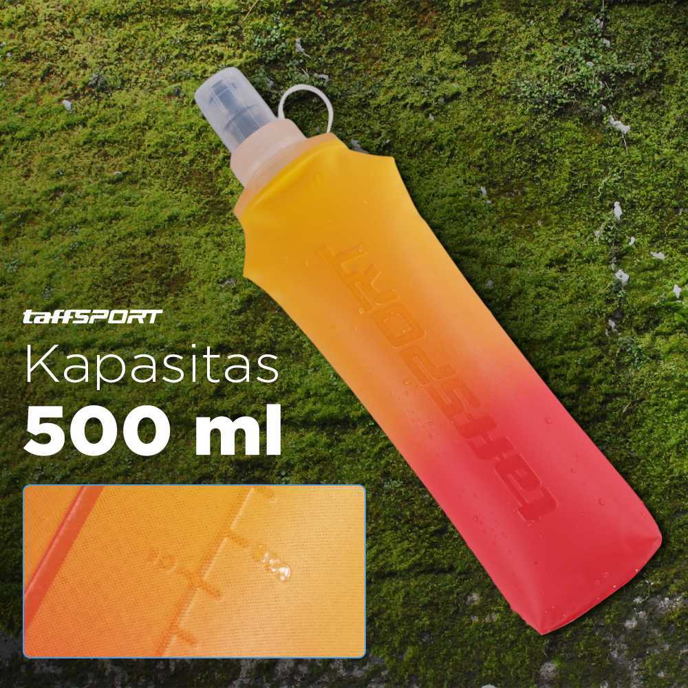 Jual TaffSPORT Botol Minum Lipat Soft Flask Running Water Bottle 500ml ...