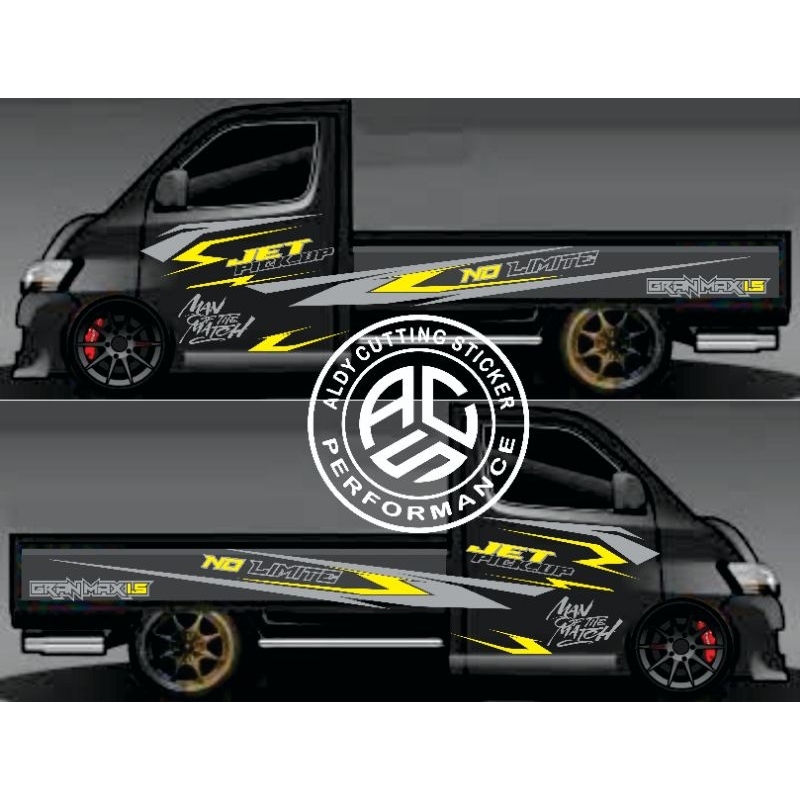 Jual STICKER STICKER CUTTING STRIPING BODY SAMPING MOBIL PICK UP ...