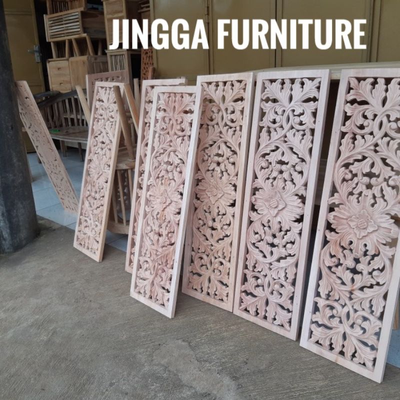 Jual ornamen ukir ukiran kayu loster Boven kusen pintu roster lisplang ...