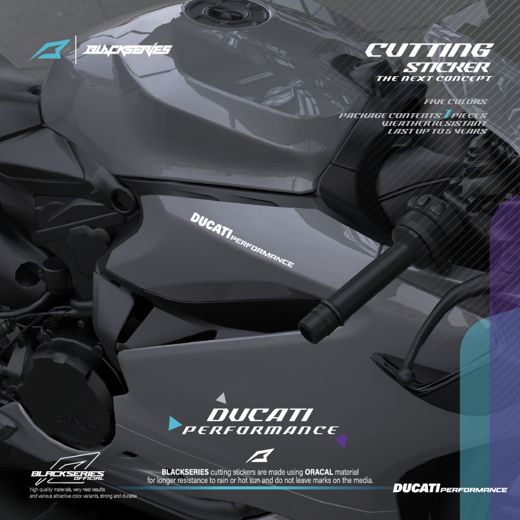 Jual BLACKSERIES | Cutting Sticker DUCATI Performance | Stiker DUCATI ...