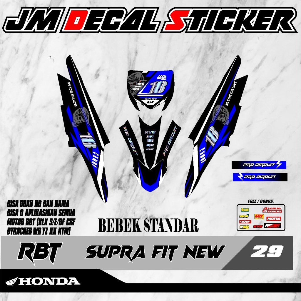 Jual (COD) Terbaru RBT SUPRA FIT NEW RBT BEBEK MODIF SUPERMOTO YZ CRF ...
