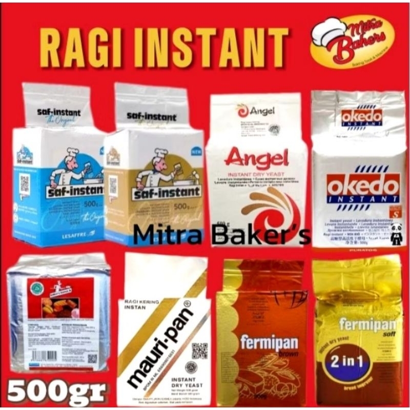 Jual RAGI INSTANT 500 G ALL VARIAN BRAND(ANGEL,SAFF GOLD,SAFF ORIGINAL ...
