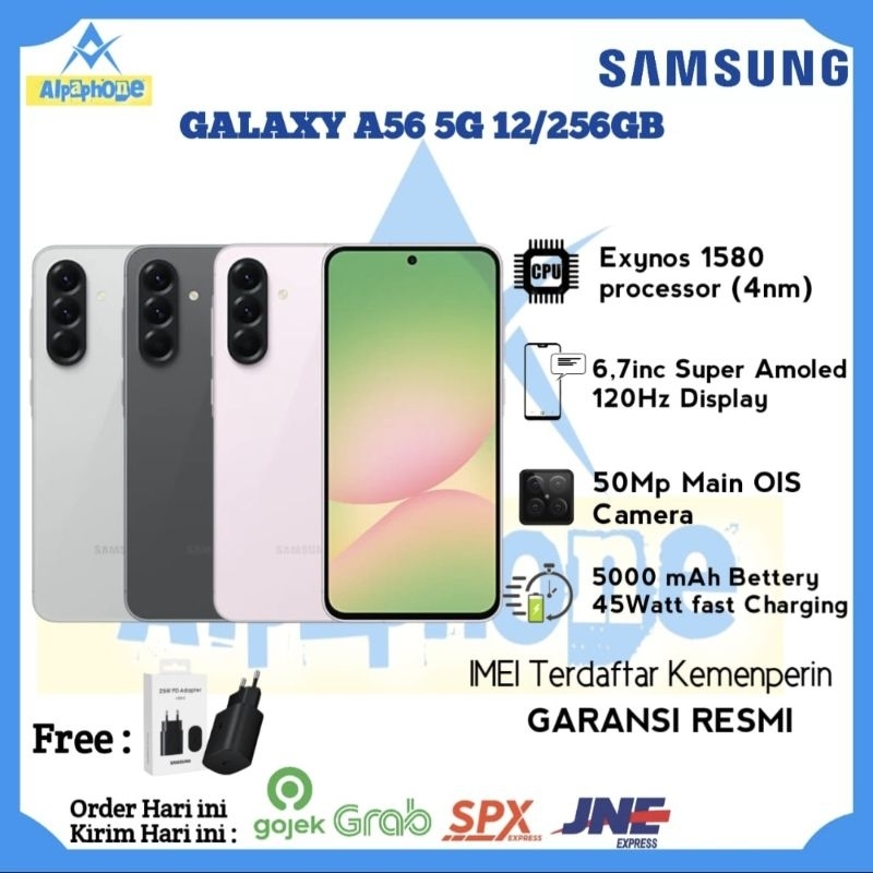 Jual Samsung Galaxy A56 5g 12/256 Gb | 8/256 Gb Original Garansi Resmi