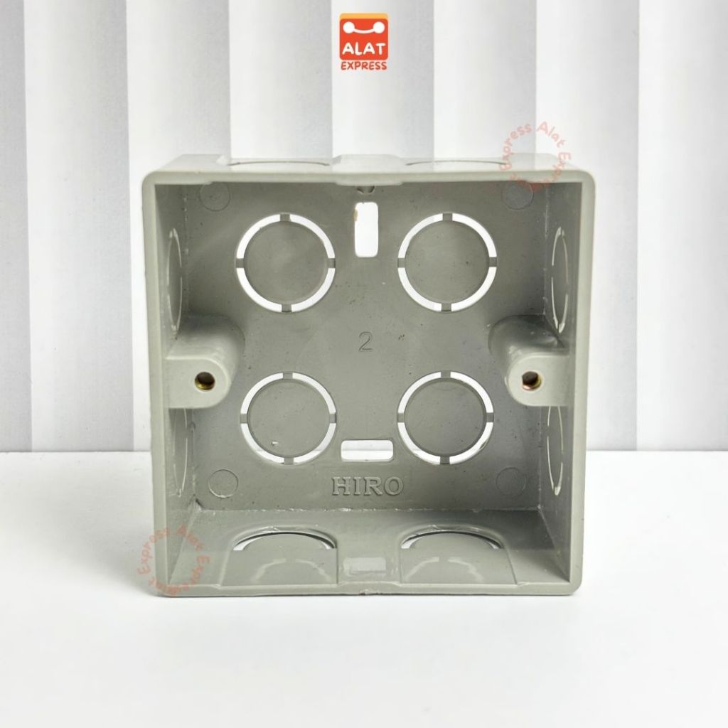 Jual Inbow Dus IB MK HIRO Abu-Abu Grey Dudukan Saklar untuk Instalasi ...