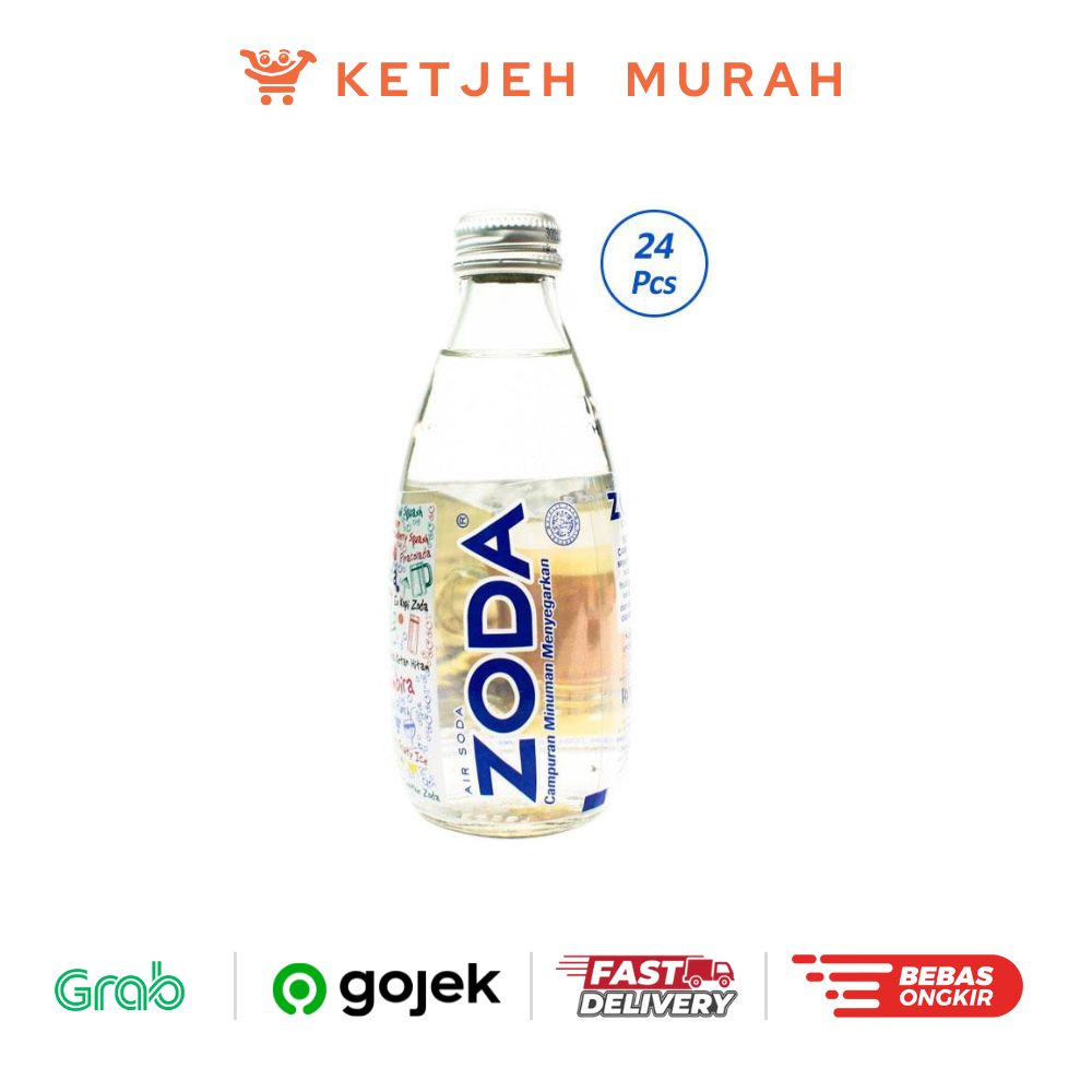 Jual ZODA Air Soda Botol 250 ML 1 Dus isi 24 Botol | Shopee Indonesia