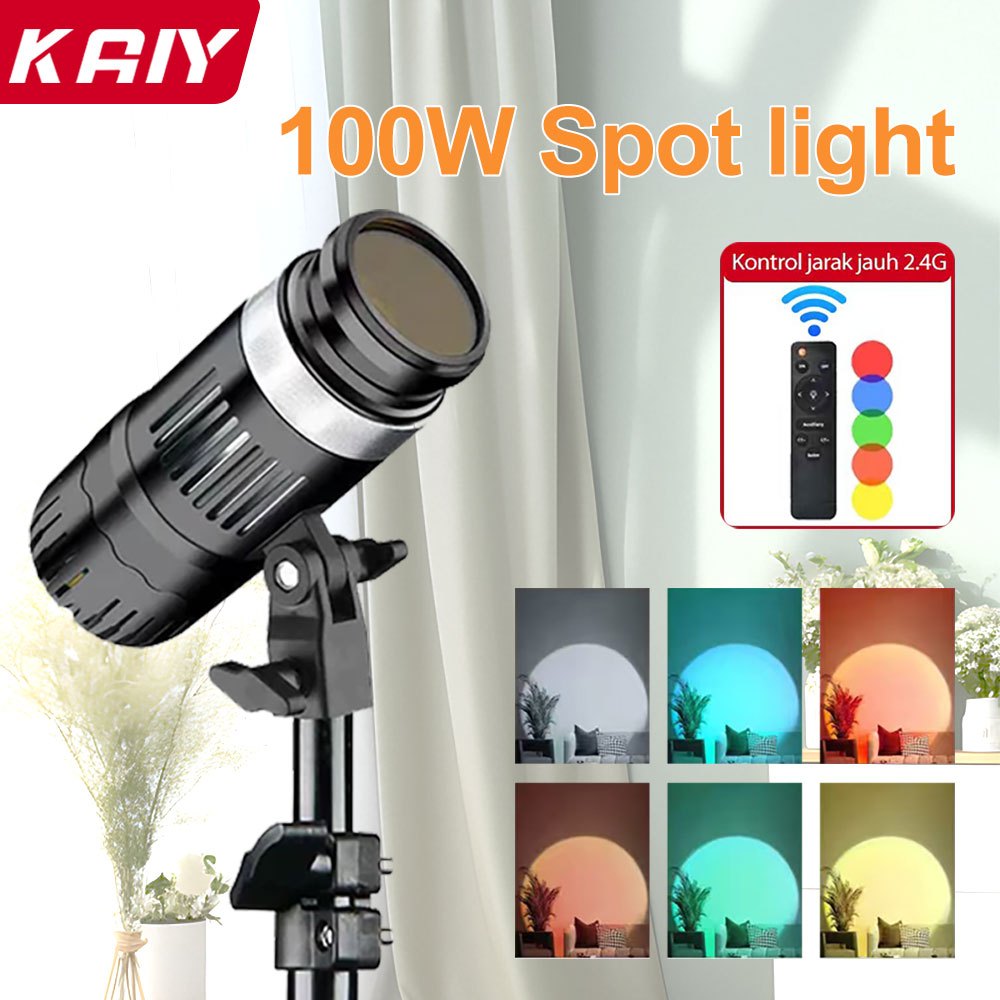 Jual KAIY 100W Spot light Lampu Foto LED Live Streaming Profesional ...