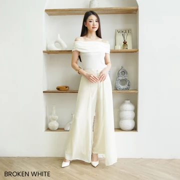 Celana Kulot Ceruty Layer Wanita Highwaist Premium Korean Style Pinggang Karet Sheram