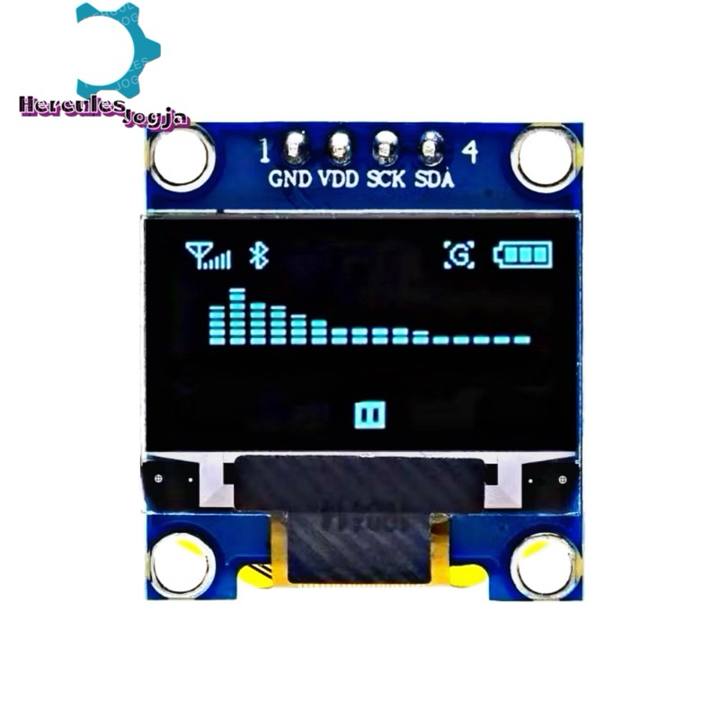 Jual Oled 1.3 inch White Blue 128x64 LCD I2C Display Putih Biru ...