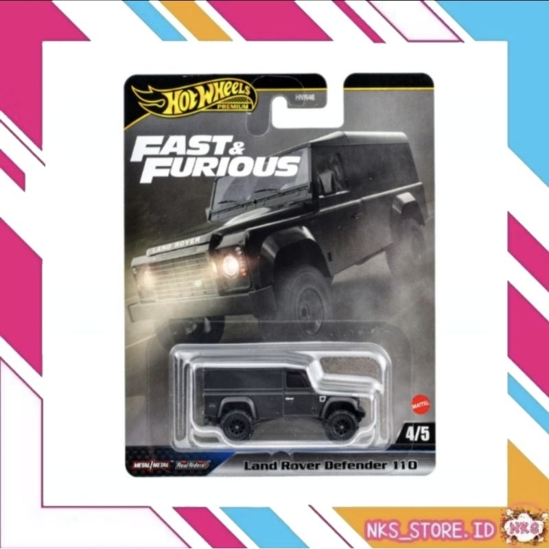 Jual Hot Wheels Premium Fast & Furious Land Rover Defender 110 Hitam ...