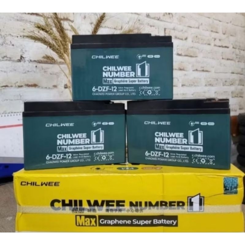 Jual Aki CHILWEE NEW 12V 12AH | Shopee Indonesia