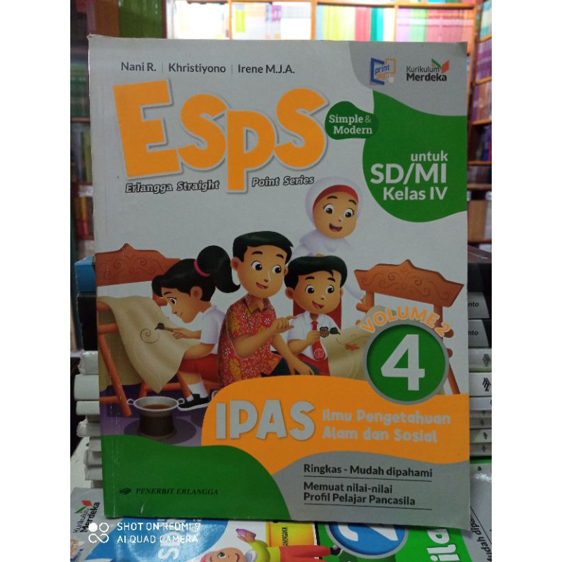 Jual Buku esps ipas ilmu pengetahuan alam dan sosial volume 2 untuk SD ...