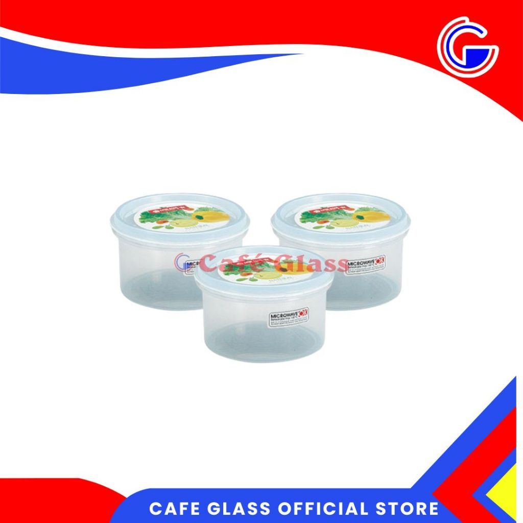 Sealware Natural 450ml Lion Star SW70 - Toples Plastik Bulat Kecil Wadah Bumbu Kedap Udara