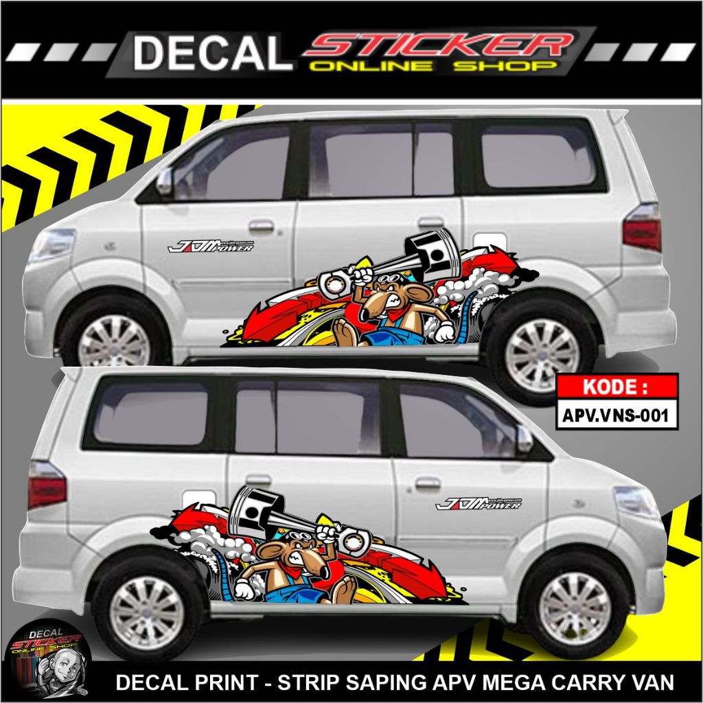 Jual STIKER APV ARENA VAN BLINDVAN DECAL VARIASI SAMPING KANAN KIRI ...