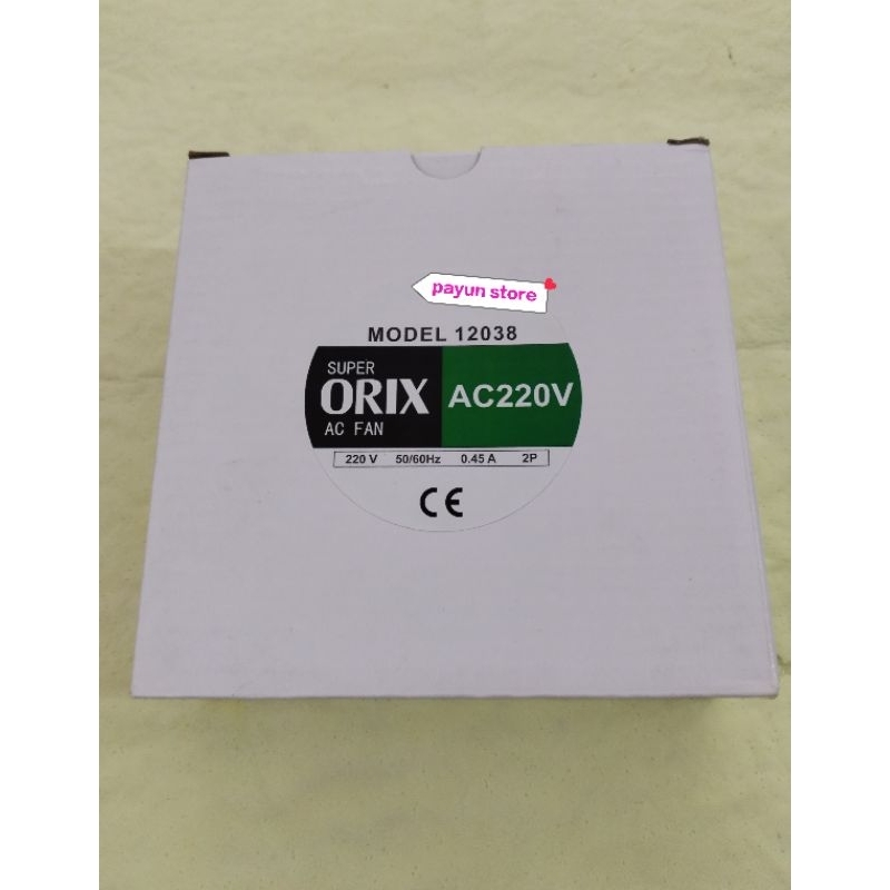 Jual Kipas Fan AC 220V Super Orix 12cm x 12cm x 3.8cm 12038 | Shopee ...