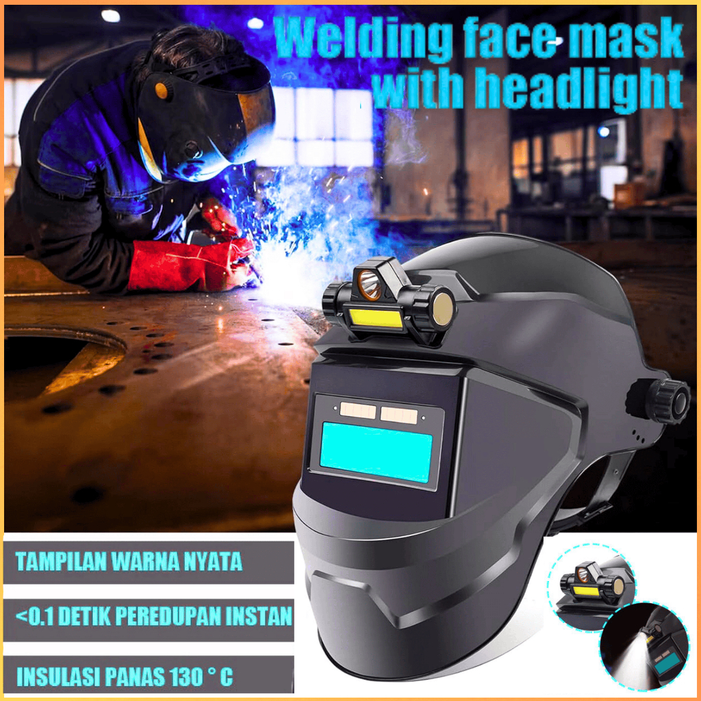 Jual COD TaffGUARD Helm Las Listrik Otomatis Auto Darkening Gelap ...