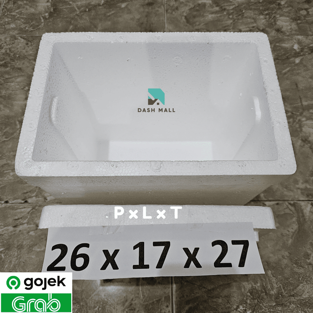 Jual Box Es / Box Sterofoam / Box Gabus / Ice Box Styrofoam 26x17x27cm ...